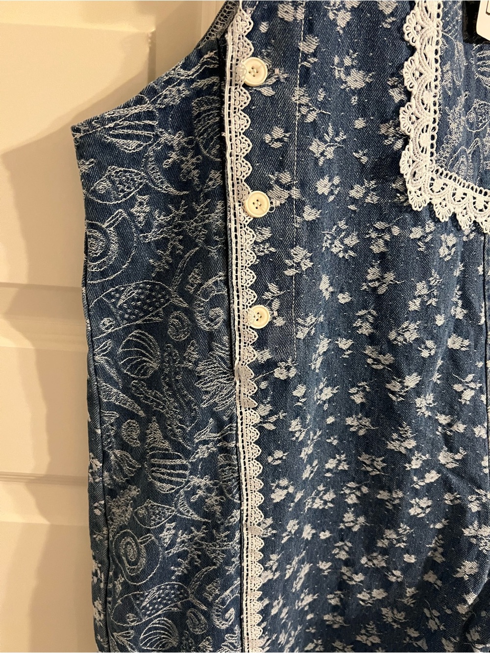 Dani & Dani wide leg coastal floral denim overall - Picture 10 of 14